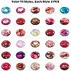 Flatback Glass Cabochons for DIY Projects GGLA-PH0005-12mm-06A-3