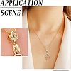 16Pcs 4 Style Brass Micro Pave Cubic Zirconia Ice Pick Pinch Bails ZIRC-FH0001-08-7