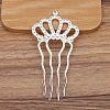 Alloy Hair Comb Findings PW-WGF8823-01-1