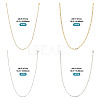 16Pcs 4 Style 304 Stainless Steel Chain Necklaces NJEW-TAC0026-4