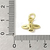 Brass Micro Pave Colorful Cubic Zirconia Charms KK-M283-26C-02-3