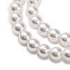 Baking Paint Pearlized Glass Pearl Round Bead Strands PEAR-H019-02A-04-4