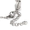 Non-Tarnish 304 Stainless Steel Bicone Link Chain Bracelets for Women BJEW-G712-05P-3