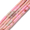 Synthetic Imperial Jasper Dyed Beads Strands G-D077-B01-06-1