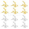 12pcs 2 Colors Alloy & Iron Napkin Rings AJEW-HY0001-11-1