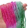 Transparent Painted Glass Beads Strands DGLA-A034-T2mm-A03-2