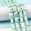 AB Color Plate Glass Beads Strands EGLA-P051-06A-B09-2