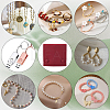 2Pcs Microfiber Cloth Jewelry Storage Bags with Brass Button ABAG-BBC0001-17B-01-5