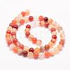 Natural Carnelian Bead Strands G-K153-B20-6mm-2