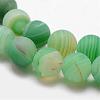 Natural Striped Agate/Banded Agate Bead Strands G-K166-12-6mm-3