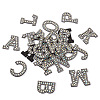 Alphabet Resin Rhinestone Patches DIY-TAC0005-45B-2