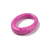 Spray Painted Alloy Spring Gate Rings AJEW-C035-01G-2