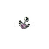 Angel Wing Heart 316L Surgical Stainless Steel Pave Cubic Zirconia Tongue Rings FS-WG901EE-04-1
