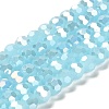 Imitation Jade Glass Beads Stands EGLA-A035-J8mm-B09-1