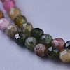 Natural Tourmaline Beaded Necklaces NJEW-K114-C-A15-2