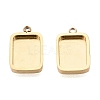 304 Stainless Steel Pendant Cabochon Component STAS-Q113-19B-G-1