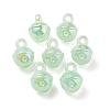 UV Plating Rainbow Iridescent Acrylic Pendants OACR-P010-19F-1
