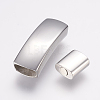 Tarnish Resistant 304 Stainless Steel Magnetic Clasps STAS-G136-01P-3