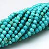 1 Strand Natural Howlite Beads Strands X-TURQ-G103-6mm-01-3