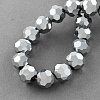 Electroplate Glass Bead Strands EGLA-R042-8mm-06-2