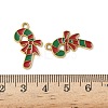 304 Stainless Steel Enamel Pendants STAS-L300-012G-27-3
