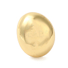 Oval Brass Finger Rings for Women RJEW-A046-05G-2
