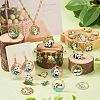  24Pcs 12 Style Alloy Enamel Pendants FIND-TA0002-72-6