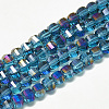 Electroplate Glass Beads Strands EGLA-Q094-A05-1