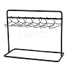 SUPERFINDINGS Iron Doll Clothes Rack & Hangers DJEW-FH0001-17A-1