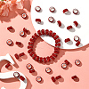 80Pcs Polymer Clay Rhinestone European Large Hole Beads with Silver Color Plated Brass Cores FPDL-LT0001-02A-5