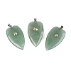 Natural Green Aventurine Pendants G-Q601-47F-1