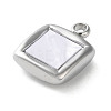 304 Stainless Steel Acrylic Pendants STAS-M091-02D-P-2