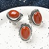 Natural Red Jasper Adjustable Rings RJEW-I108-01AS-18-2