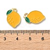 Fruit Alloy Enamel Charms PALLOY-S058-01LG-13-3
