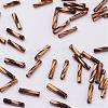 Glass Twisted Bugle Beads SEED-E002-6mm-881#-2