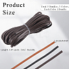 3Pcs 3 Colors Flat PU Leather Cord OCOR-CL0001-15B-2