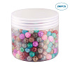 Spray Painted Glass Beads GLAA-TA0001-03-5