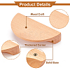 BENECREAT 6Pcs Wood Cabinet Drawer Handles FIND-BC0002-38-3
