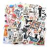 50Pcs Cartoon Cat Paper Self-Adhesive Picture Stickers AJEW-S086-02-2