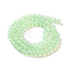 Baking Paint Transparent Glass Beads Strands DGLA-A034-J6MM-D02-2