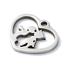 304 Stainless Steel Charms STAS-C097-38B-P-2