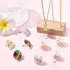 3Pcs 3 Colors Resin Pendants CRES-YW0002-77-5