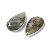 Natural Labradorite Faceted Pendants G-D082-01B-2