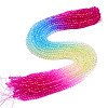 Transparent Glass Beads Strands GLAA-E036-07O-1