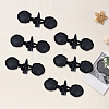 8 Pairs Resin Buttons BUTT-CL0001-08-7