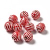 Christmas Theme Printed Natural Wooden Beads WOOD-L020-A03-1