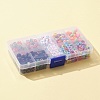 511Pcs 10 Style Transparent & Opaque Mixed Color Acrylic Beads MACR-FS0001-34-6