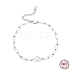 Natural Freshwater Pearls Bead Link Bracelets BJEW-I314-135-1