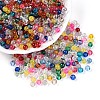 Baking Paint Transparent Glass Beads DGLA-Q022-4mm-M-1