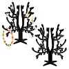 Opaque Acrylic Earring Display Tree Stands ODIS-WH0025-117-1